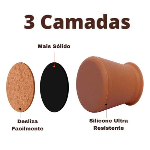 Kit de 16 Piezas de Protector de Pies de Muebles en Silicona
