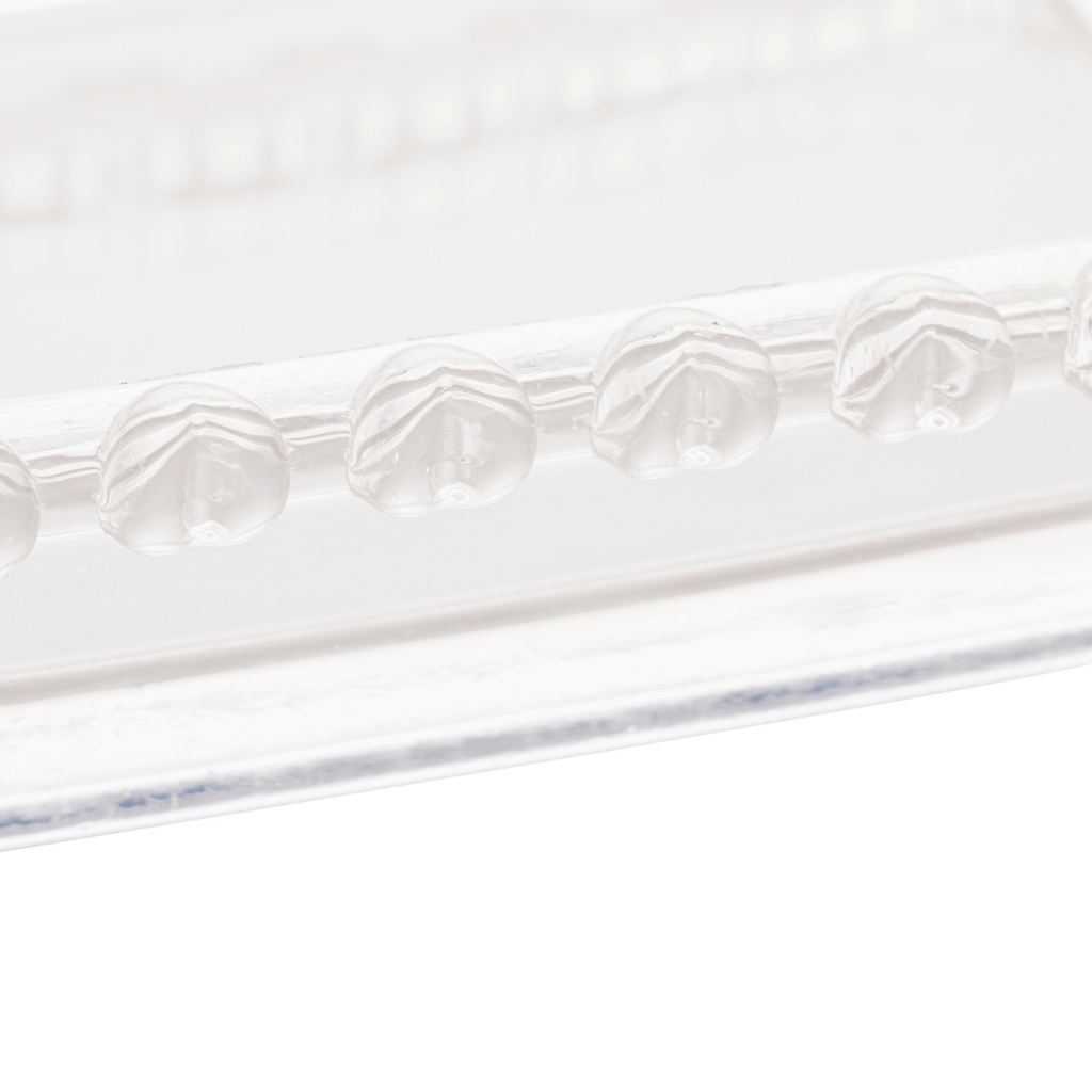 Mantequera de Cristal con Tapa en Forma de Corazón 17cm