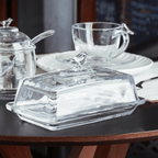 Mantequera Rectangular con Tapa de Cristal 18cm