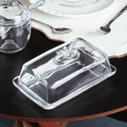 Mantequera Rectangular con Tapa de Cristal 18cm