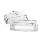 Mantequera Rectangular con Tapa de Cristal 18cm