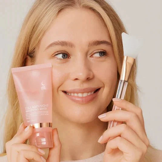 Máscara de Colágeno Nocturna – Hidrata, Rejuvenece e Ilumina la Piel