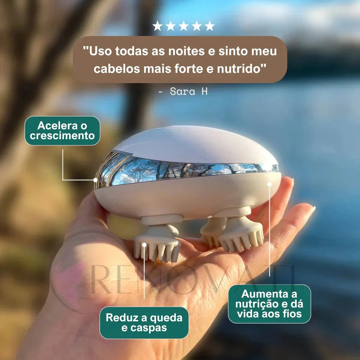 Masajeador Eléctrico para Cuero Cabelludo - Renova Hair