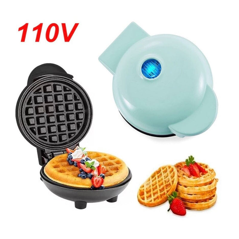 Mini Máquina de Waffles Eléctrica Portátil
