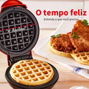 Mini Máquina de Waffles Eléctrica Portátil