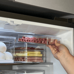 Organizador de Fiambres Doble Transparente Natural