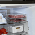 Organizador de Fiambres Doble Transparente Natural