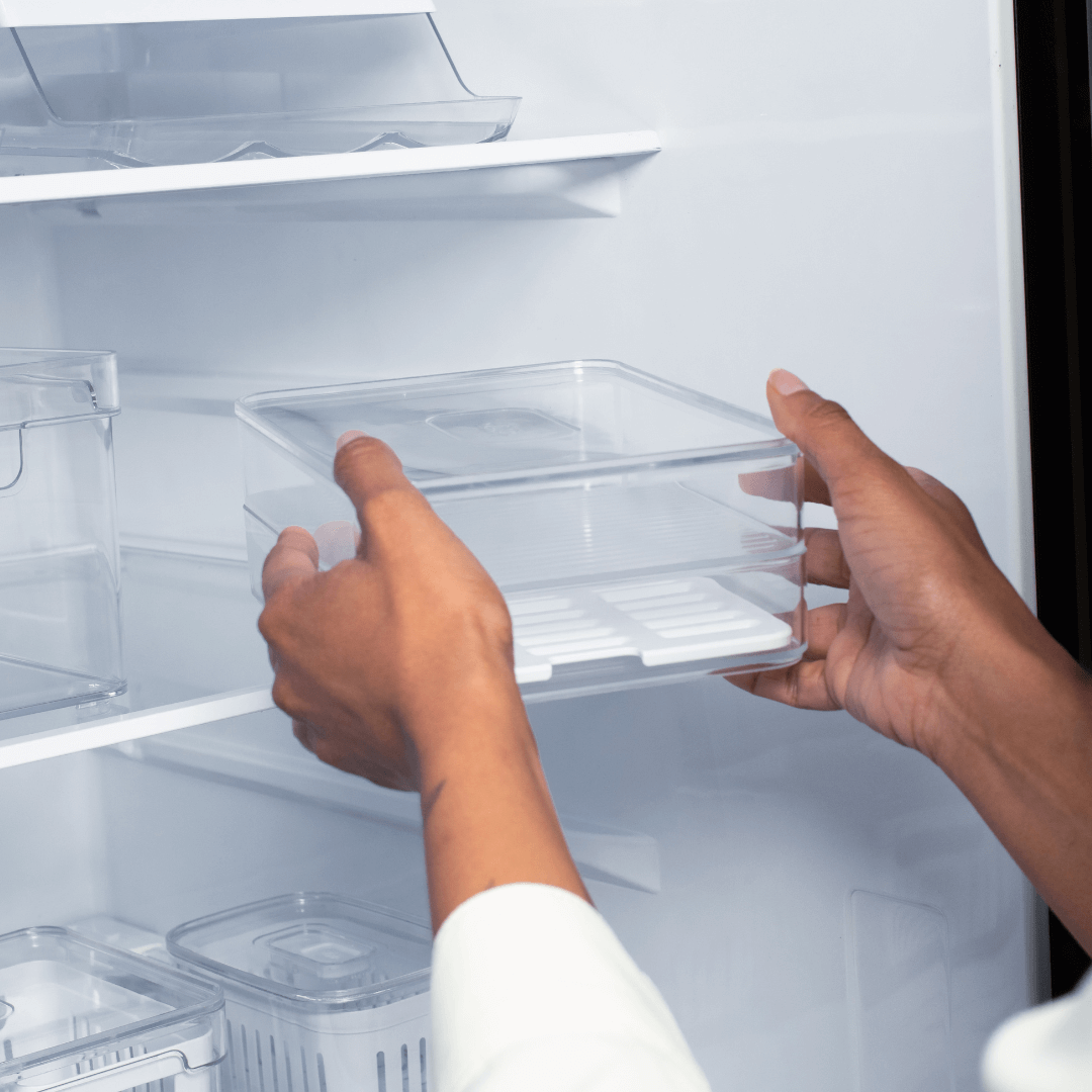 Organizador de Fiambres Doble Transparente Natural