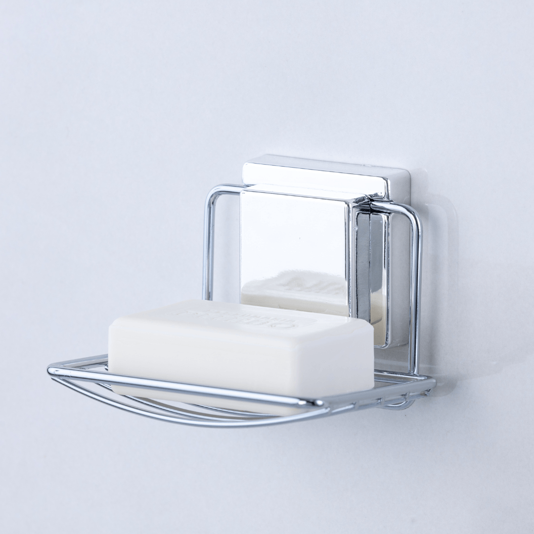 Jabonera con Ventosa Cromada