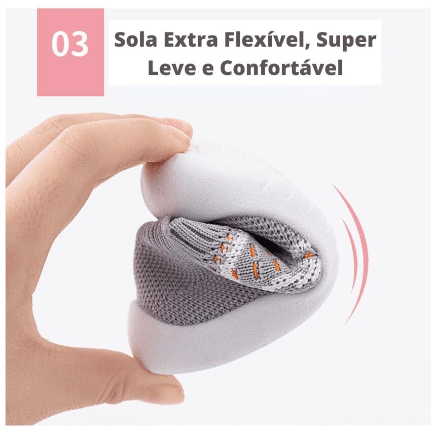 Zapato de Medias Infantil Transpirable de Malla - Cómodo, Transpirable, Antideslizante 0-4 Años