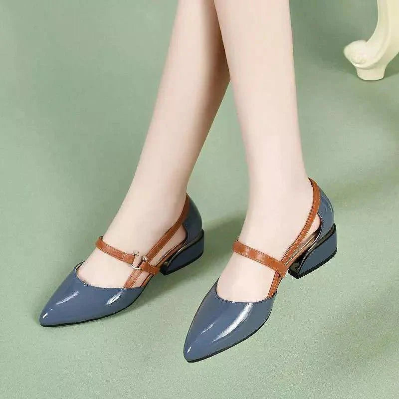 Zapato de Cuero Venecia© Tacón Bajo | Moda Verano 2023