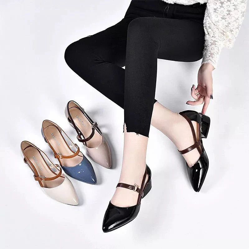 Zapato de Cuero Venecia© Tacón Bajo | Moda Verano 2023