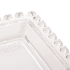 Fuente Rectangular de Cristal de Plomo Corazón 30 cm