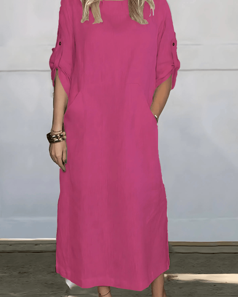 Vestido Casual Susan | Lino Puro - (Sueltito)