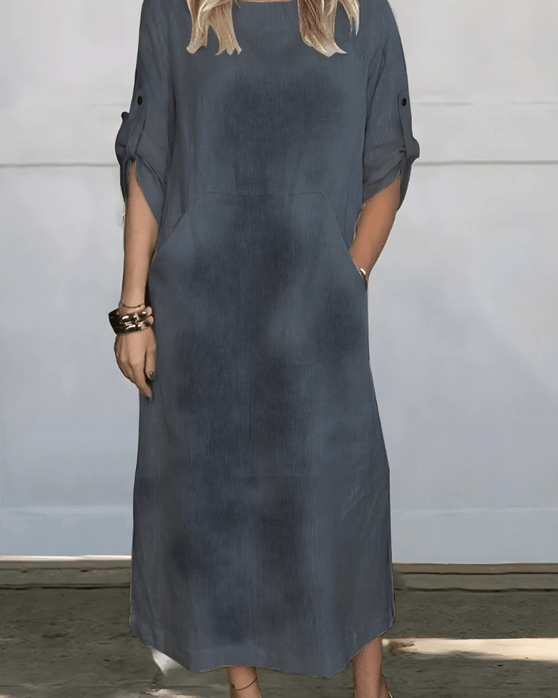 Vestido Casual Susan | Lino Puro - (Sueltito)